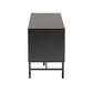 Baxton Studio Truett Modern Dark Brown Finished Wood and Two-Tone Black and Gold Metal TV Stand | TV Stands | Modishstore - 5