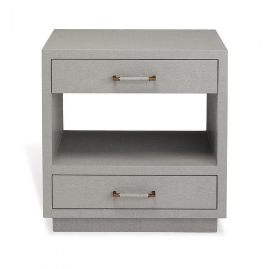 Taylor Bedside Chest - Light Grey By Interlude Home | Nightstands | Modishstore