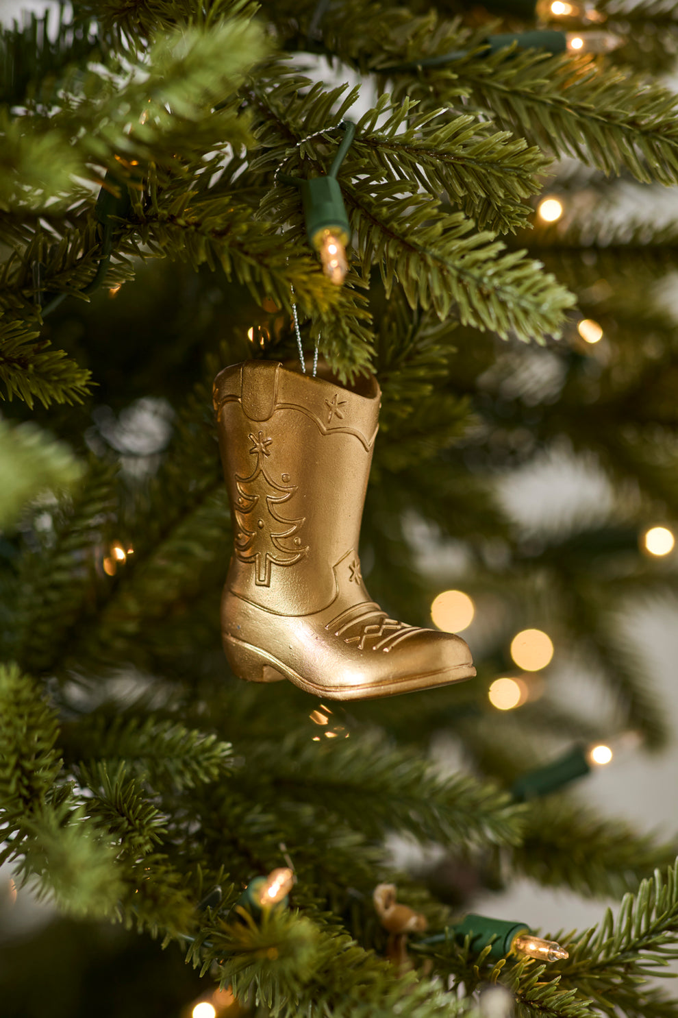 Golden Boot Ornament Set of 8 By Accent Decor | Ornaments | Modishstore - 5