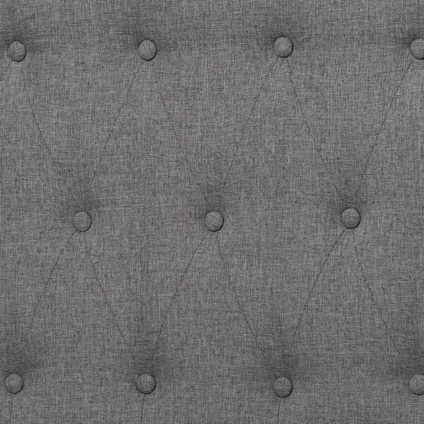 Baxton Studio Irena Classic Transitional Grey Fabric and Walnut Brown Finished Wood King Size Platform Storage Bed | Beds | Modishstore - 10