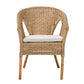 Baxton Studio bali & pari Abbey Modern Bohemian Natural Brown Antique Rattan Dining Chair | Dining Chairs | Modishstore - 3