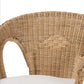 Baxton Studio bali & pari Abbey Modern Bohemian Natural Brown Antique Rattan Dining Chair | Dining Chairs | Modishstore - 6
