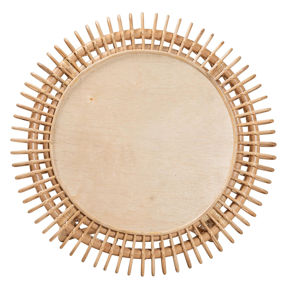 Baxton Studio bali & pari Elani Modern Bohemian Natural Rattan Coffee Table | Coffee Tables | Modishstore - 4