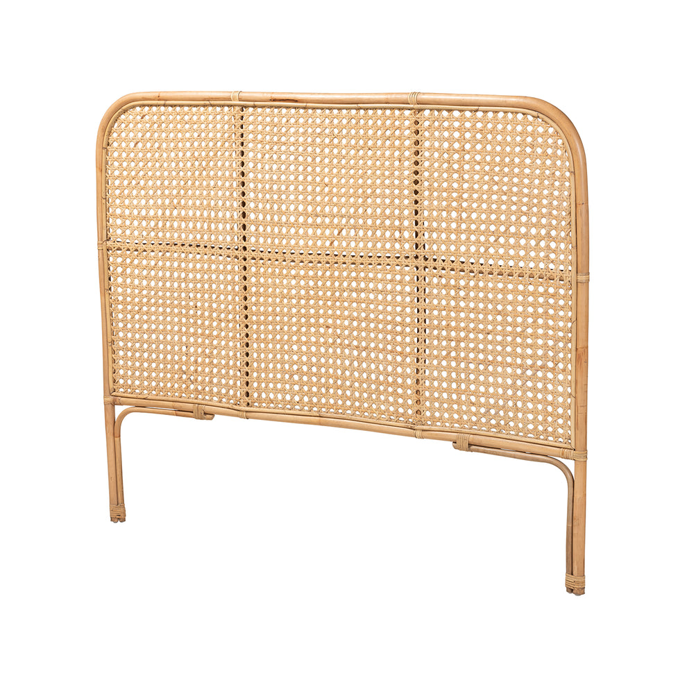 Baxton Studio bali & pari Linette Modern Bohemian Natural Rattan Queen Size Standalone Headboard | Headboards | Modishstore - 2