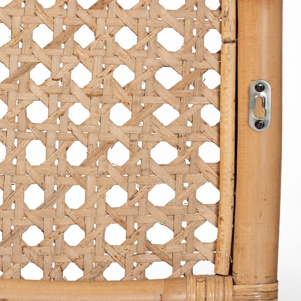 Baxton Studio bali & pari Linette Modern Bohemian Natural Rattan Queen Size Standalone Headboard | Headboards | Modishstore - 6