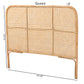 Baxton Studio bali & pari Linette Modern Bohemian Natural Rattan Queen Size Standalone Headboard | Headboards | Modishstore - 8