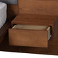 Baxton Studio Eliana Mid-Century Modern Transitional Grey Fabric and Ash Walnut Finished Wood King Size Platform Storage Bed with Built-In Nightstands | Beds | Modishstore - 8
