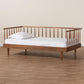 Baxton Studio Matilda Mid-Century Modern Ash Walnut Finished Wood Twin Size Daybed | Daybeds | Modishstore - 9