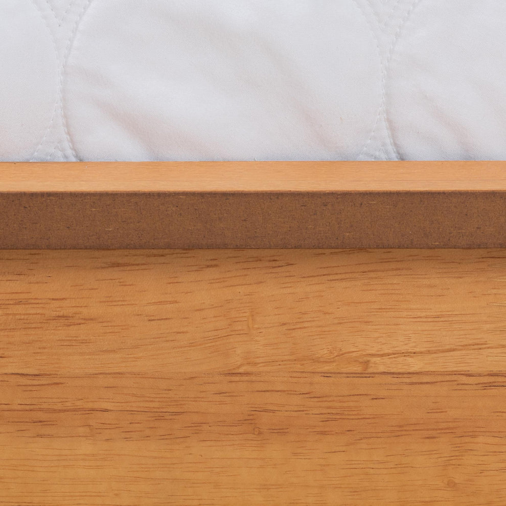 Baxton Studio Efren Mid-Century Modern Honey Oak Finished Wood Full Size Bed Frame | Beds | Modishstore - 6