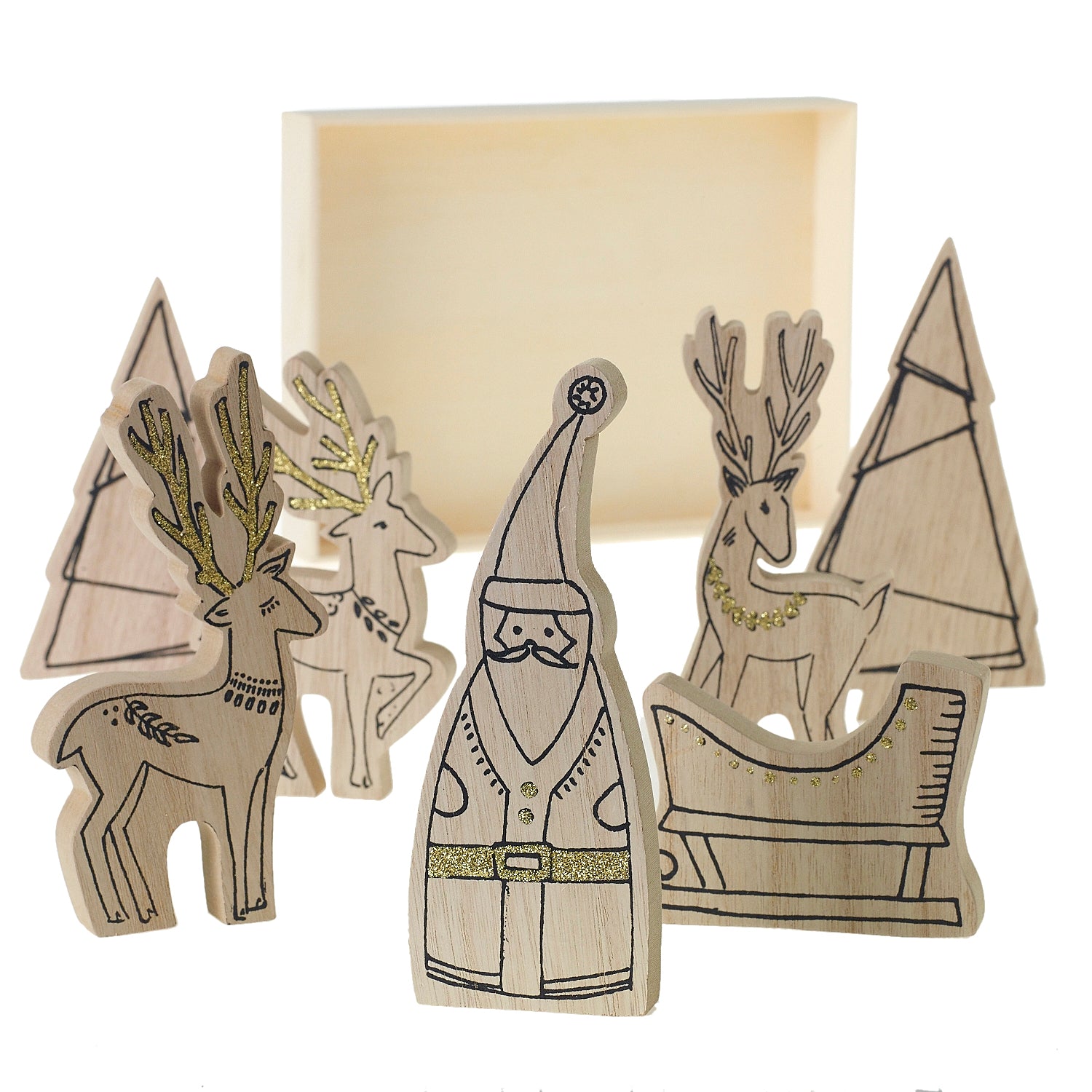 Santa's Crew Set of 2 By Accent Decor | Figurines | Modishstore - 2