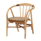 Baxton Studio bali & pari Kyoto Modern Bohemian Natural Brown Rattan Dining Chair | Dining Chairs | Modishstore - 4
