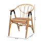 Baxton Studio bali & pari Cyntia Modern Bohemian Natural Brown Rattan Dining Chair | Dining Chairs | Modishstore - 9