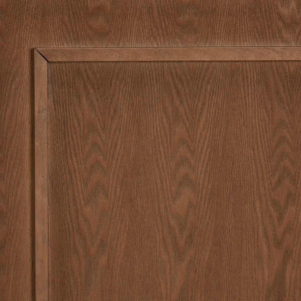 Baxton Studio Giordano Classic and Traditional Ash Walnut Finished Wood King Size Headboard | Headboards | Modishstore - 5