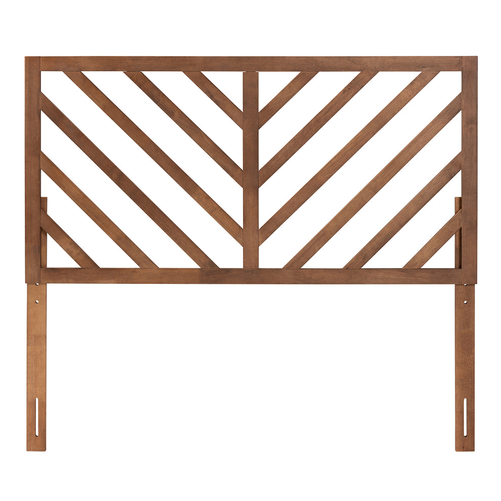 Baxton Studio Belisma Modern and Contemporary Ash Walnut Finished Wood Queen Size Headboard | Headboards | Modishstore - 3