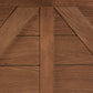Baxton Studio Yorick Classic and Traditional Ash Walnut Finished Wood Queen Size Headboard | Headboards | Modishstore - 6