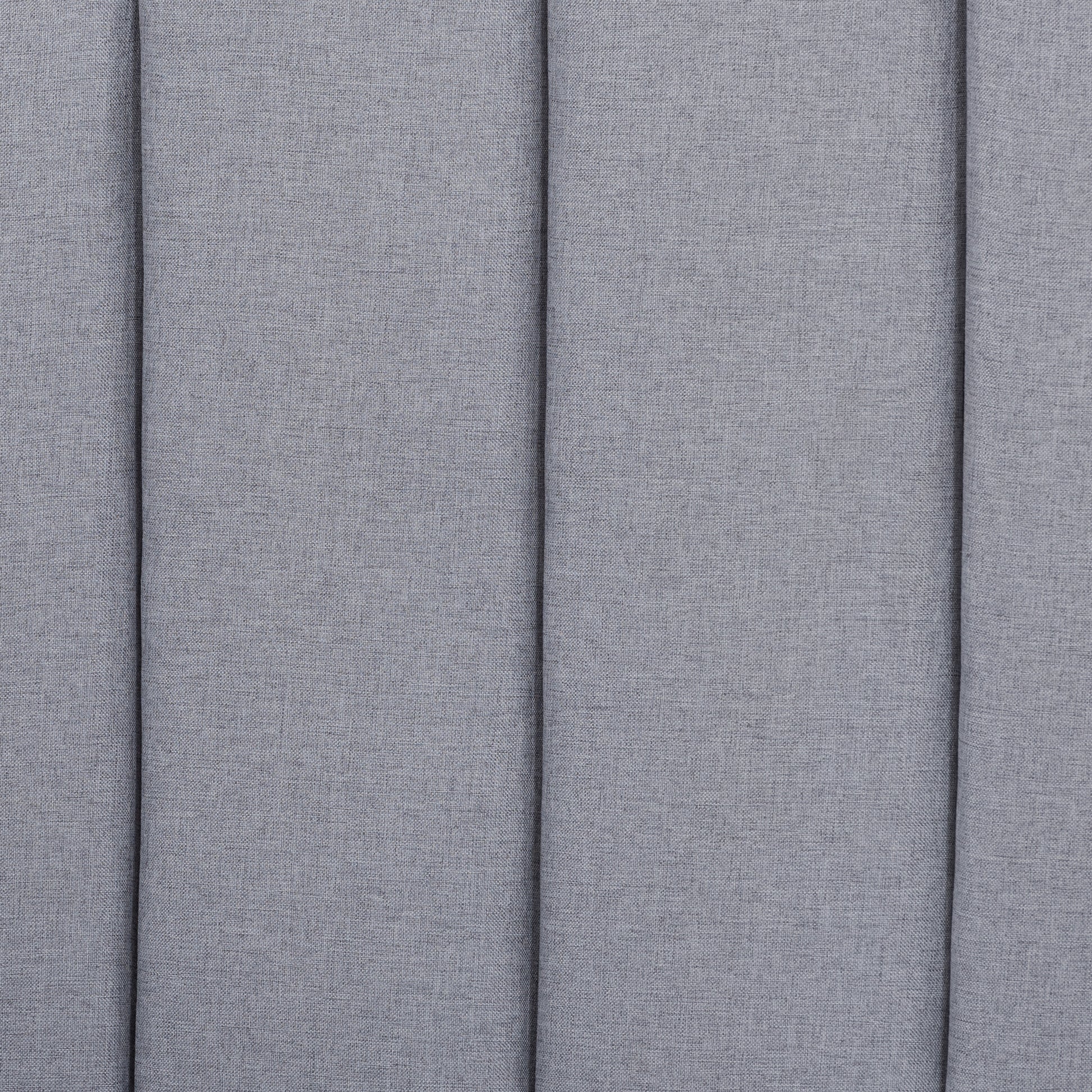 Baxton Studio Dakota Classic and Traditional Light Grey Fabric and Ash Walnut Finished Wood Queen Size Platform Canopy Bed | Beds | Modishstore - 7