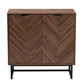Baxton Studio Sadia Modern Walnut Brown Finished Wood Storage Cabinet | Cabinets | Modishstore - 4