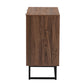 Baxton Studio Sadia Modern Walnut Brown Finished Wood Storage Cabinet | Cabinets | Modishstore - 5