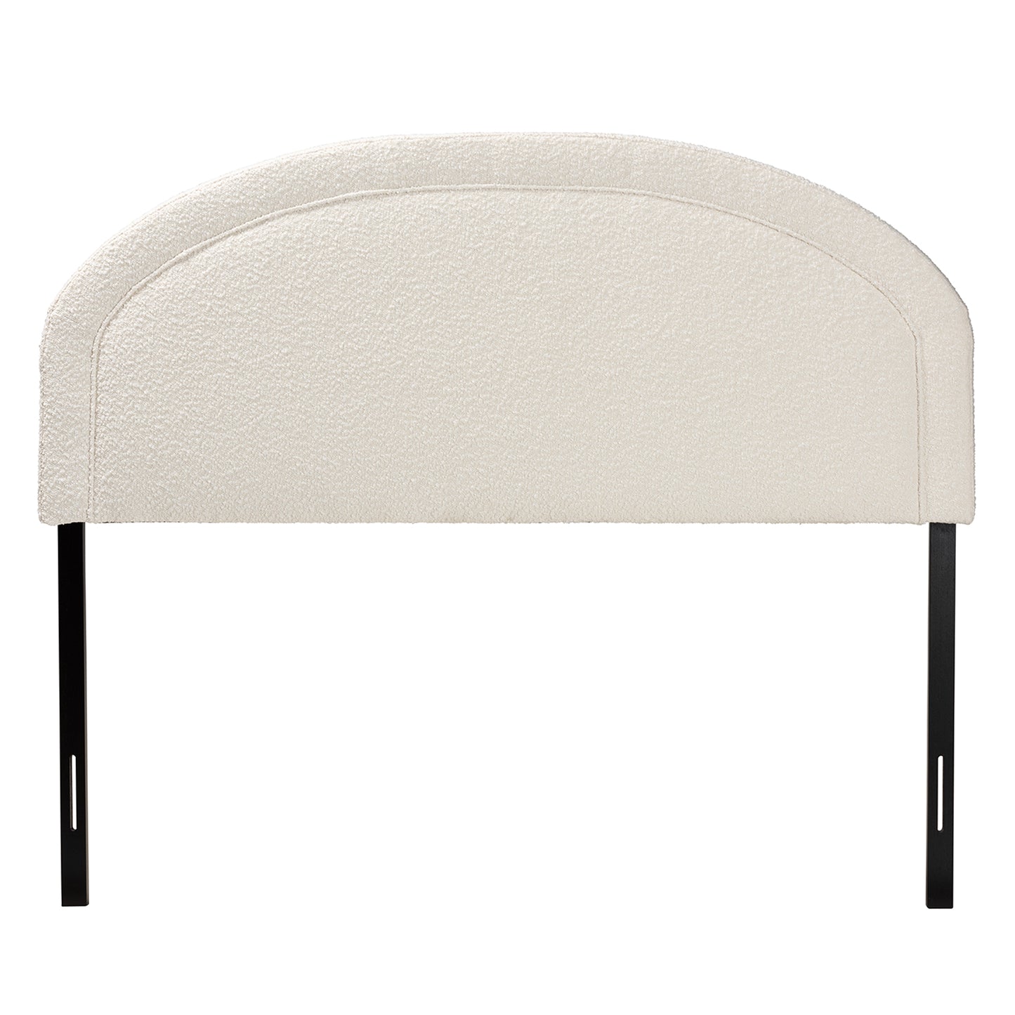 Baxton Studio Fiana Modern Cream Boucle Fabric Queen Size Headboard | Headboards | Modishstore - 3