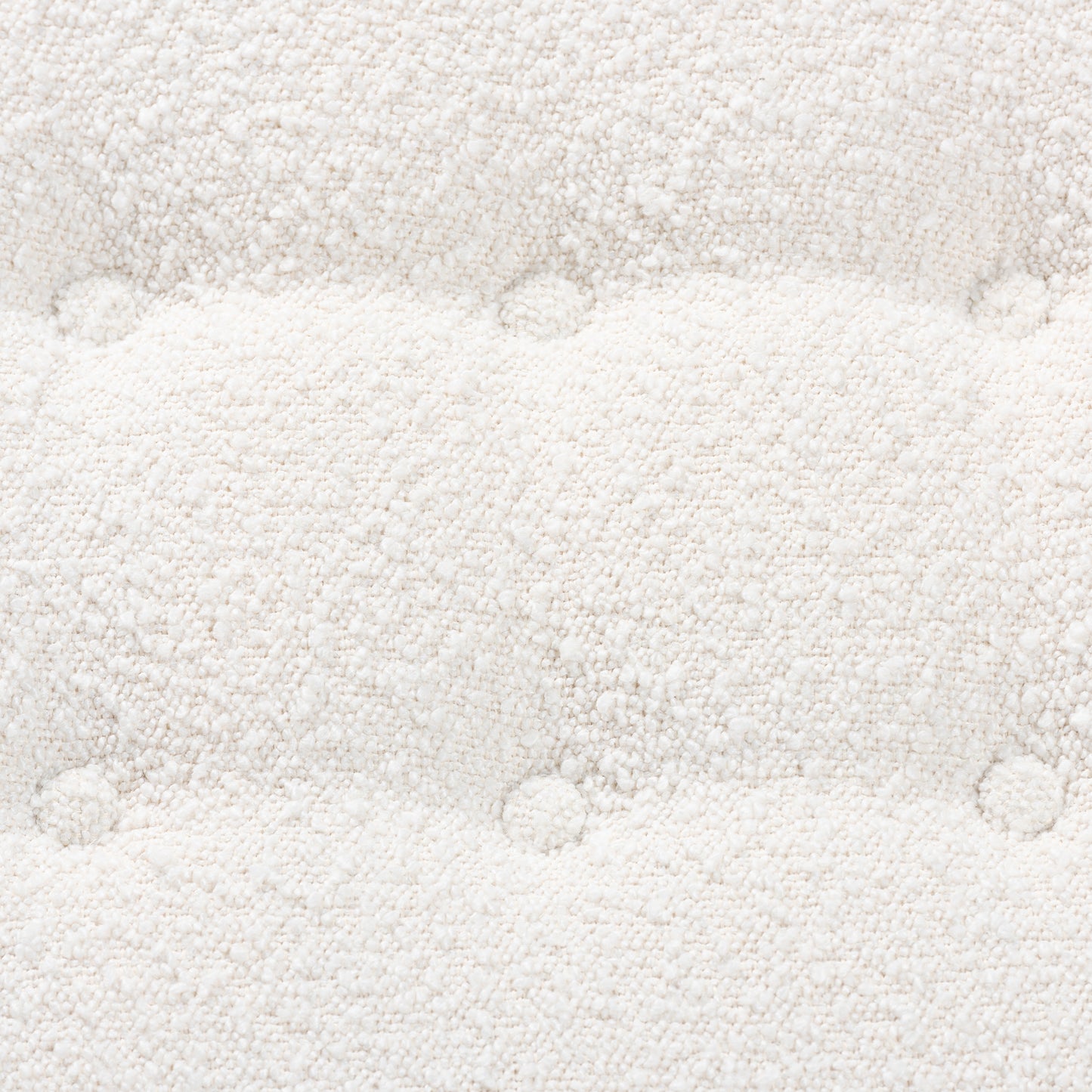 Baxton Studio Jeanine Japandi Cream Boucle Fabric and Walnut Brown Finished Rubberwood Ottoman Footstool | Ottomans | Modishstore - 6