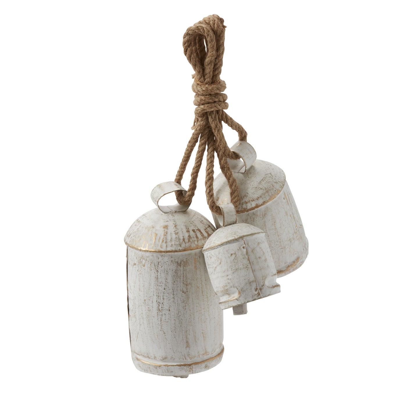 Gathered Hanging Bells Set of 2 By Accent Decor | Decor | Modishstore - 2