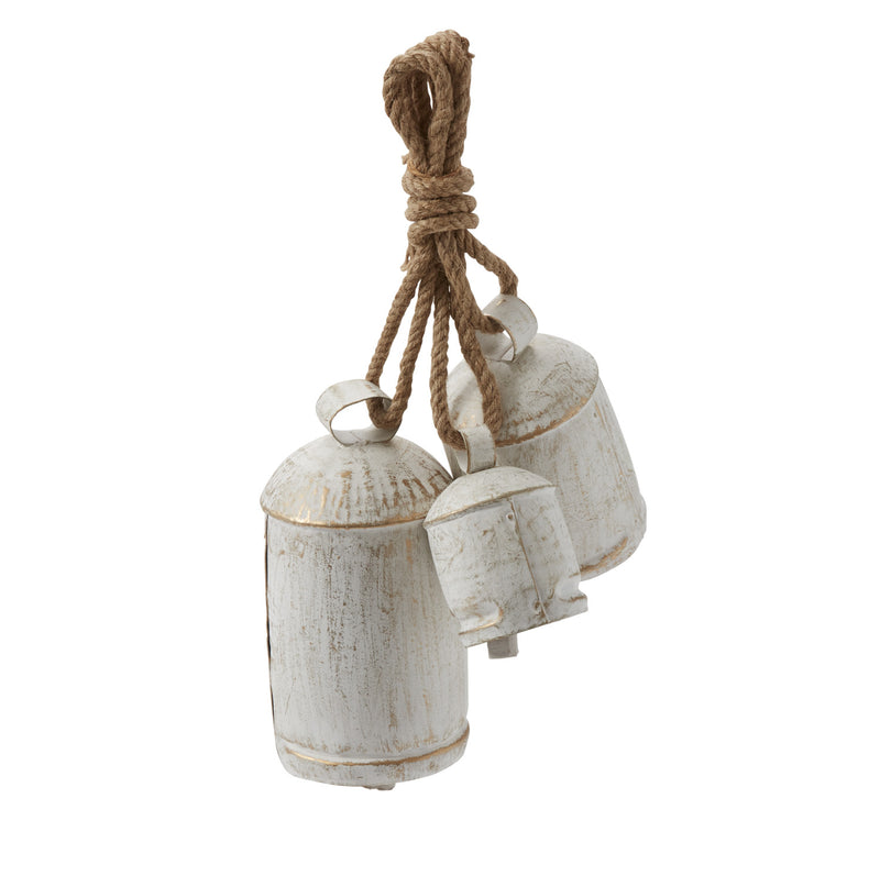 Gathered Hanging Bells Set of 2 By Accent Decor | Decor | Modishstore - 2