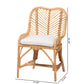 Baxton Studio bali & pari Arween Modern Bohemian Natural Brown Rattan Dining Chair | Dining Chairs | Modishstore - 10