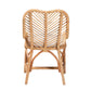 Baxton Studio bali & pari Arween Modern Bohemian Natural Brown Rattan Dining Chair | Dining Chairs | Modishstore - 5