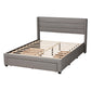 Baxton Studio Braylon Mid-Century Modern Transitional Light Grey Fabric and Dark Brown Finished Wood Full Size 3-Drawer Storage Platform Bed | Beds | Modishstore - 5