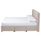 Baxton Studio Coronado Mid-Century Modern Transitional Beige Fabric Full Size 3-Drawer Storage Platform Bed | Beds | Modishstore - 4