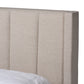 Baxton Studio Coronado Mid-Century Modern Transitional Beige Fabric Full Size 3-Drawer Storage Platform Bed | Beds | Modishstore - 7