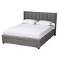 Baxton Studio Coronado Mid-Century Modern Transitional Beige Fabric Full Size 3-Drawer Storage Platform Bed | Beds | Modishstore - 12