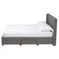 Baxton Studio Coronado Mid-Century Modern Transitional Beige Fabric Full Size 3-Drawer Storage Platform Bed | Beds | Modishstore - 14