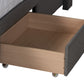 Baxton Studio Coronado Mid-Century Modern Transitional Beige Fabric Full Size 3-Drawer Storage Platform Bed | Beds | Modishstore - 18