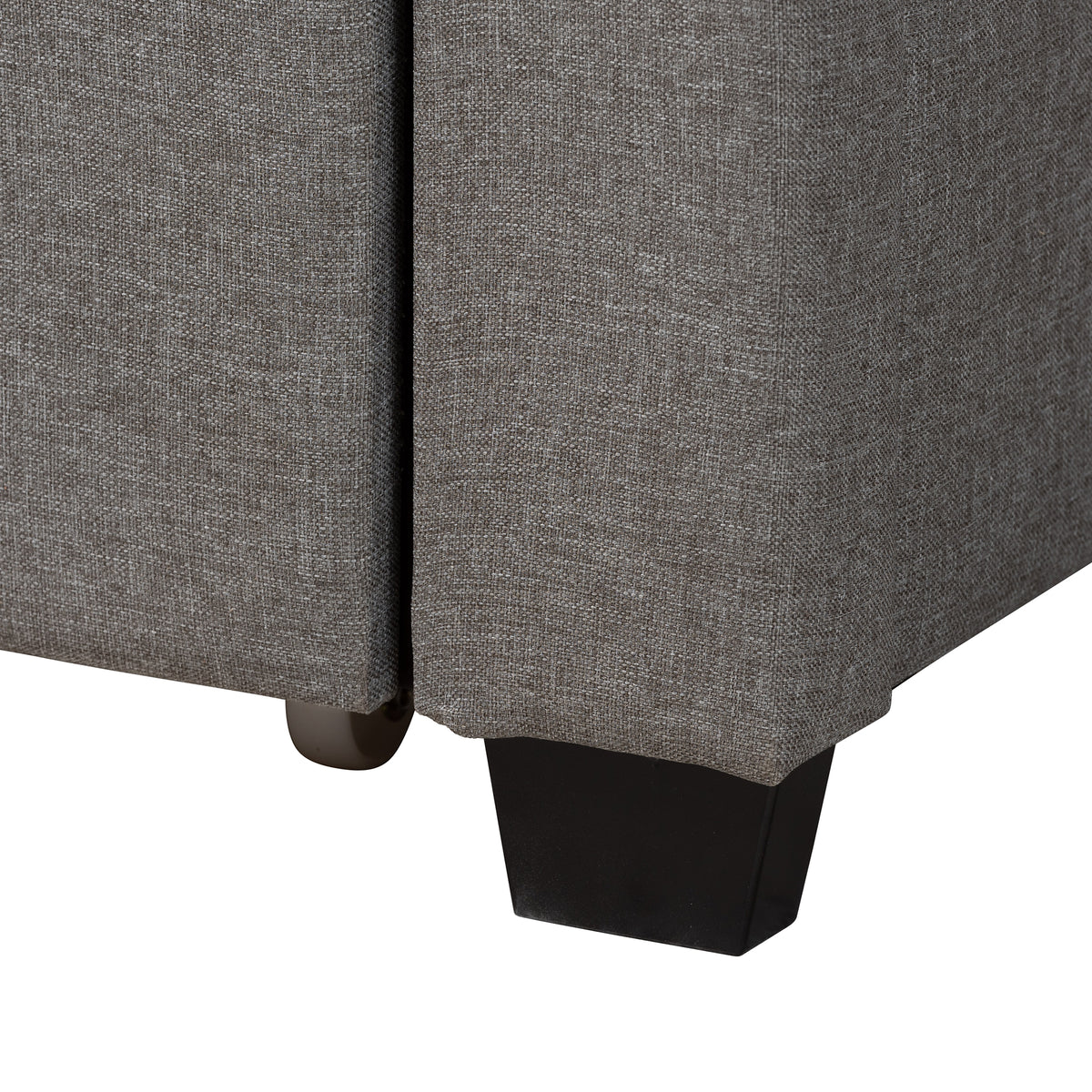 Baxton Studio Coronado Mid-Century Modern Transitional Beige Fabric Full Size 3-Drawer Storage Platform Bed | Beds | Modishstore - 20