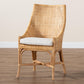 Baxton Studio bali & pari Bella Modern Bohemian Natural Brown Rattan Dining Chair | Dining Chairs | Modishstore - 2