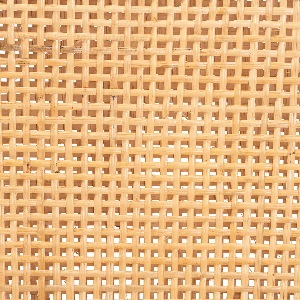 Baxton Studio bali & pari Lingga Modern Bohemian Dark Brown Mahogany Wood and Natural Rattan Dining Chair | Dining Chairs | Modishstore - 10