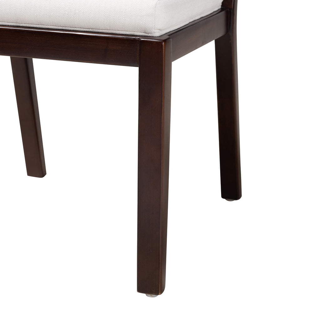Baxton Studio bali & pari Joana Modern Bohemian Dark Brown Mahogany Wood and Natural Seagrass Dining Side Chair | Dining Chairs | Modishstore - 7