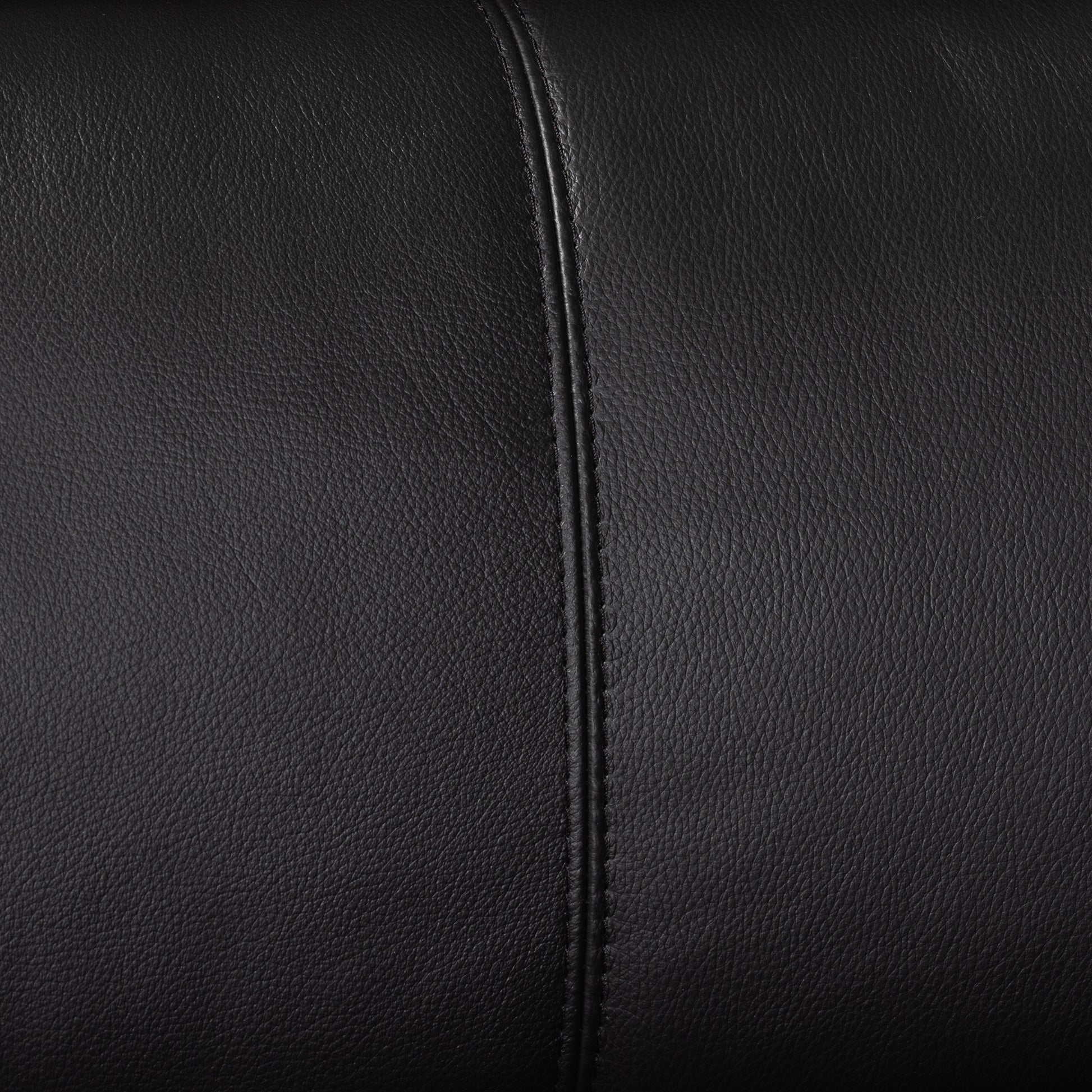 Baxton Studio Reverie Modern Black Full  Leather Sectional Sofa with Right Facing Chaise | Sectional | Modishstore - 7