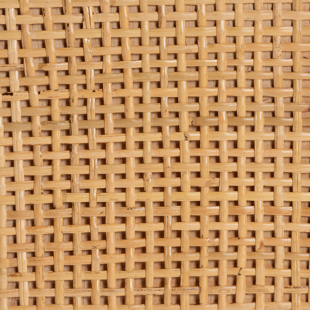 Baxton Studio bali & pari Vivan Modern Bohemian Natural Brown Rattan and Mahogany Wood Storage Cabinet | Cabinets | Modishstore - 10