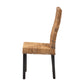 Baxton Studio bali & pari Laymi Modern Bohemian Dark Brown Mahogany Wood and Seagrass Dining Chair | Dining Chairs | Modishstore - 6