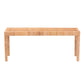 Baxton Studio bali & pari Abelia Modern Bohemian Natural Rattan and Mahogany Wood Long Accent Bench | Benches | Modishstore - 3