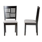 Baxton Studio Deanna Modern Grey Fabric and Dark Brown Finished Wood 2-Piece Dining Chair Set | Dining Chairs | Modishstore - 6