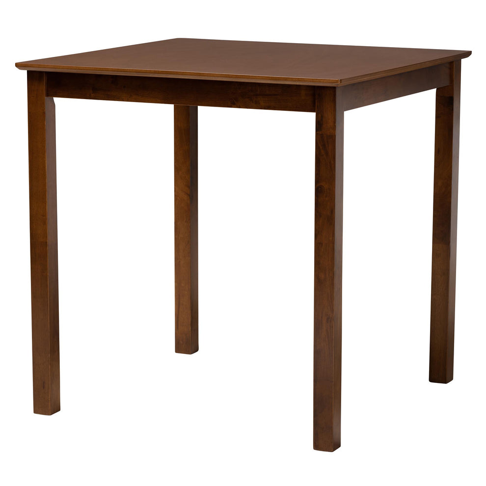 Baxton Studio Florencia Modern Beige Fabric and Espresso Brown Finished Wood 5-Piece Pub Set | Bar Stools & Table | Modishstore - 26