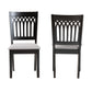 Baxton Studio Genesis Modern Grey Fabric and Dark Brown Finished Wood 2-Piece Dining Chair Set | Dining Chairs | Modishstore - 5