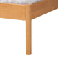 Baxton Studio Quincia Japandi Sandy Brown Finished Wood Queen Size Platform Bed | Beds | Modishstore - 6