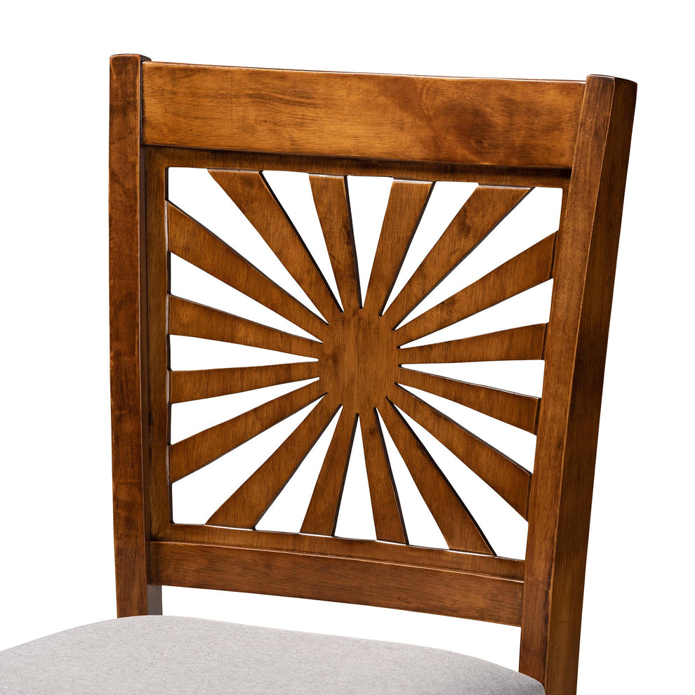 Baxton Studio Olympia Modern Beige Fabric and Espresso Brown Finished Wood Counter Stool | Counter Stools | Modishstore - 23