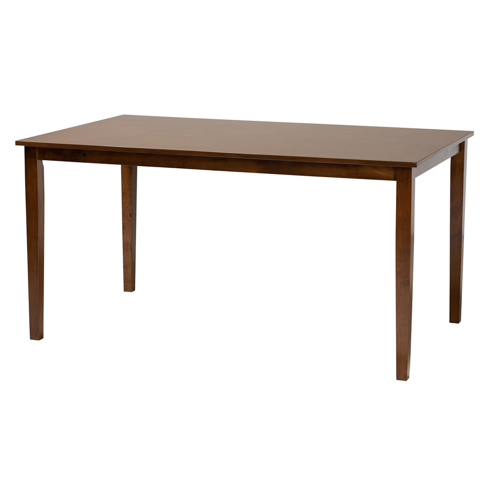 Baxton Studio Abigail Modern Grey Fabric and Walnut Brown Finished Wood 7-Piece Dining Set | Dining Sets | Modishstore - 6