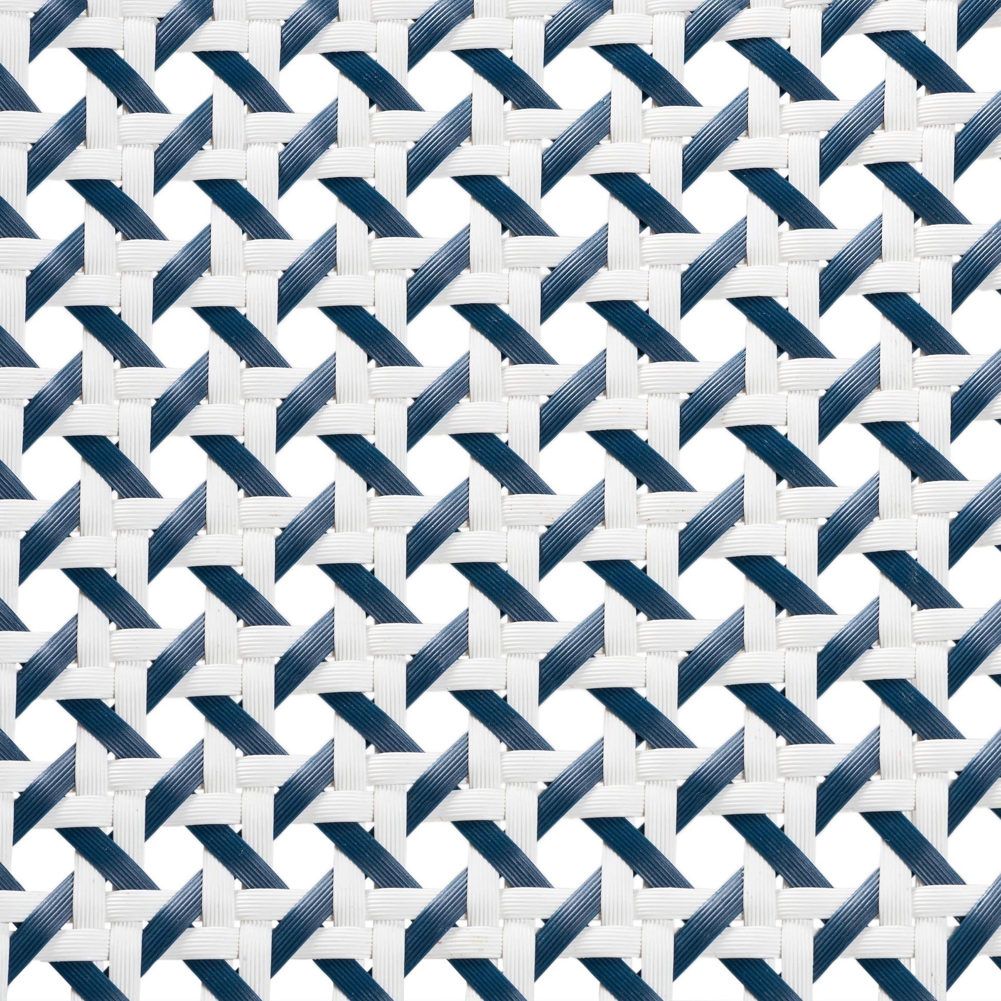 Baxton Studio bali & pari Luciana Modern French Blue and White Weaving Natural Rattan Bistro Chair | Dining Chairs | Modishstore - 8