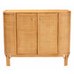 Baxton Studio bali & pari Serissa Modern Bohemian Natural Brown Rattan 2-Door Storage Cabinet | Cabinets | Modishstore - 4